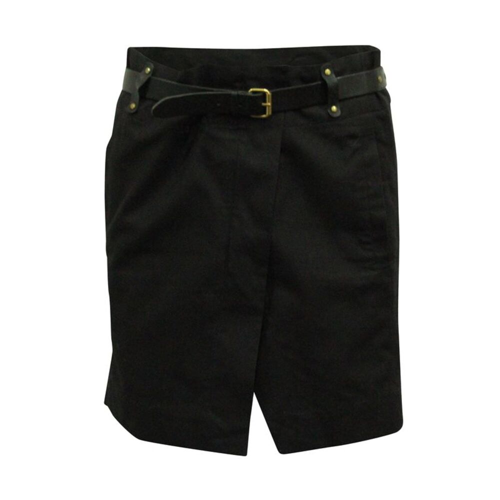 Isabel Marant Wrap Skirt with Belt in Black Cotton